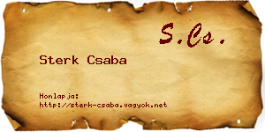 Sterk Csaba névjegykártya